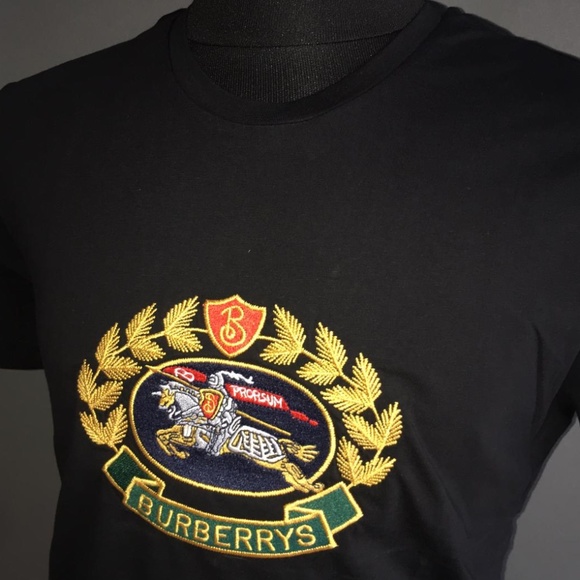 BURBERRY LONDON ENGLAND MEN BLACK CASUAL T-SHIRT